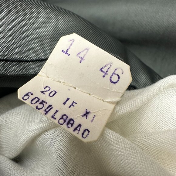 Christian Brooks Mens Gray Suit Jacket Size 46 Tailored In USA - Picture 5 of 5